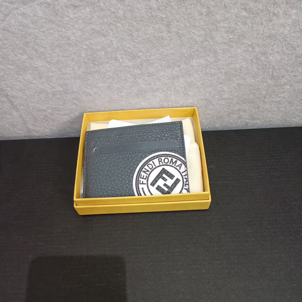 FENDl Leather Grey Wallet