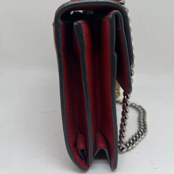GUCCI Red Leather Dionysus