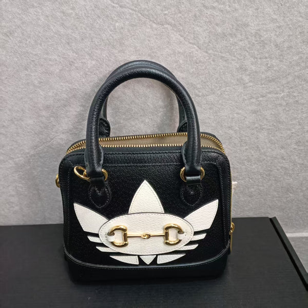 Gucci x Adidas Horsebit Handle Bag Leather