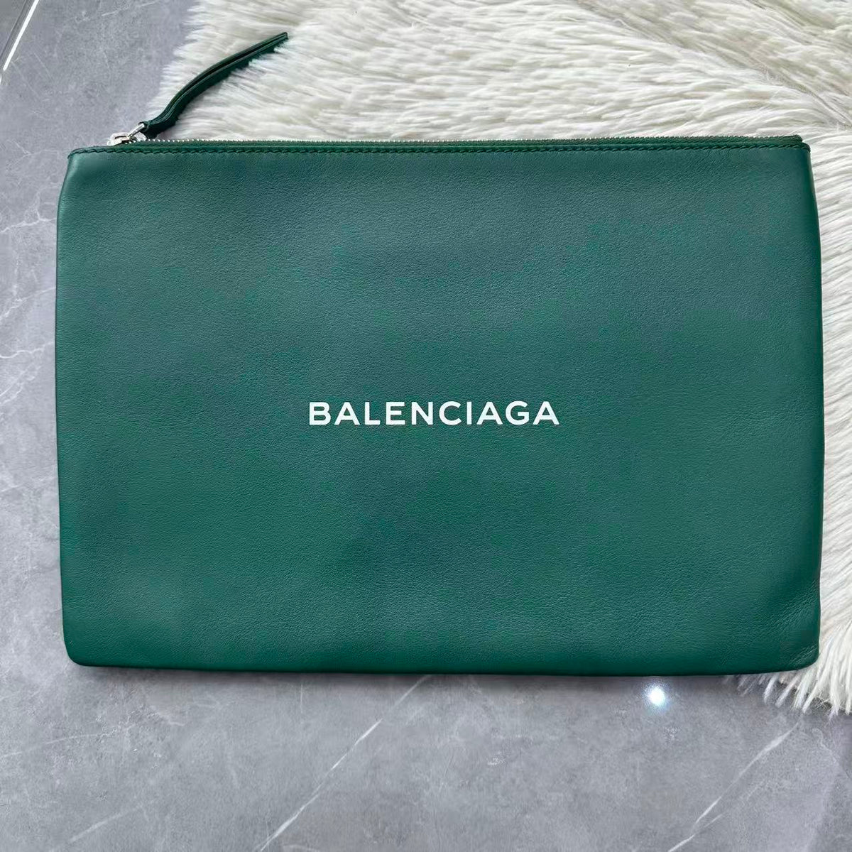 Balenciaga pouch green