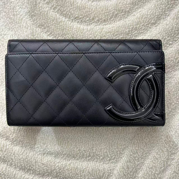 Cambon leather mini bag Chanel black