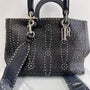 Christian Dior Studded Supple Lady Dior Bag