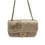Chanel Classic Metallic Gold Quilted Lambskin Mini Flap Bag