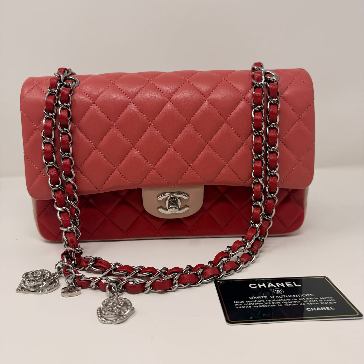 Chanel red and pink