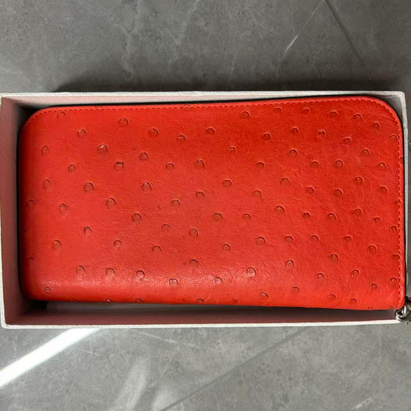 Dior long wallet red
