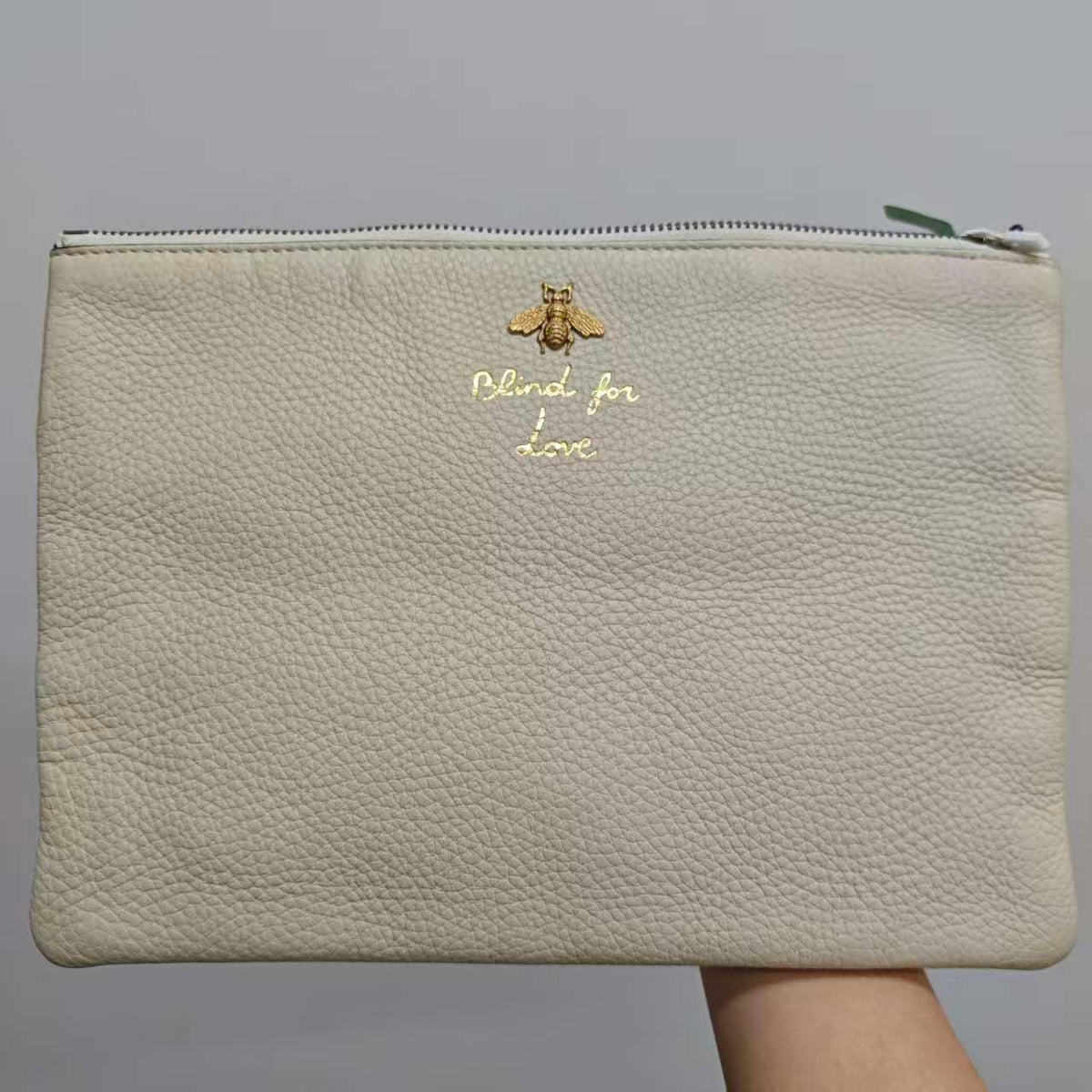 Gucci white clutch