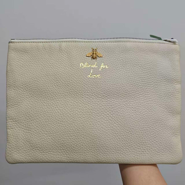 Gucci white clutch