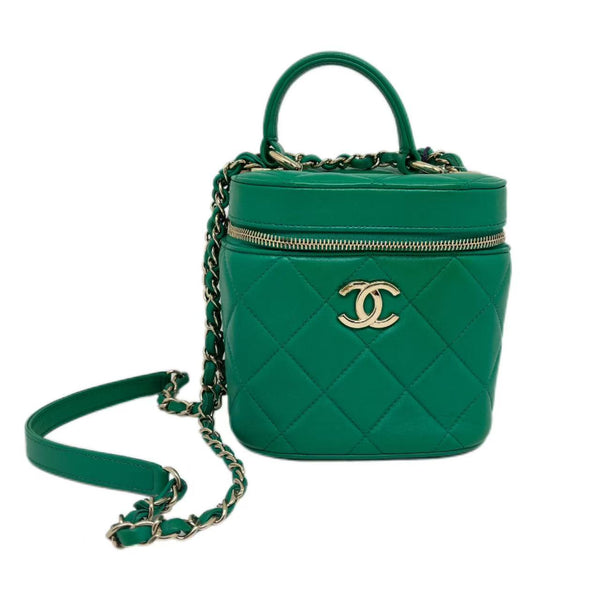Chanel Green Vanity Vanity Bag