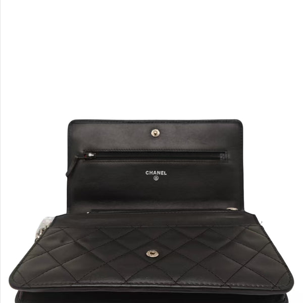 Chanel Black CC Cambon Wallet On Chain