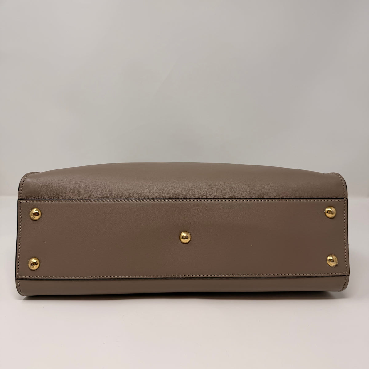 FENDI Vitello Seta Plexiglass Tortoise Medium Peekaboo Iconic Satchel Tortora