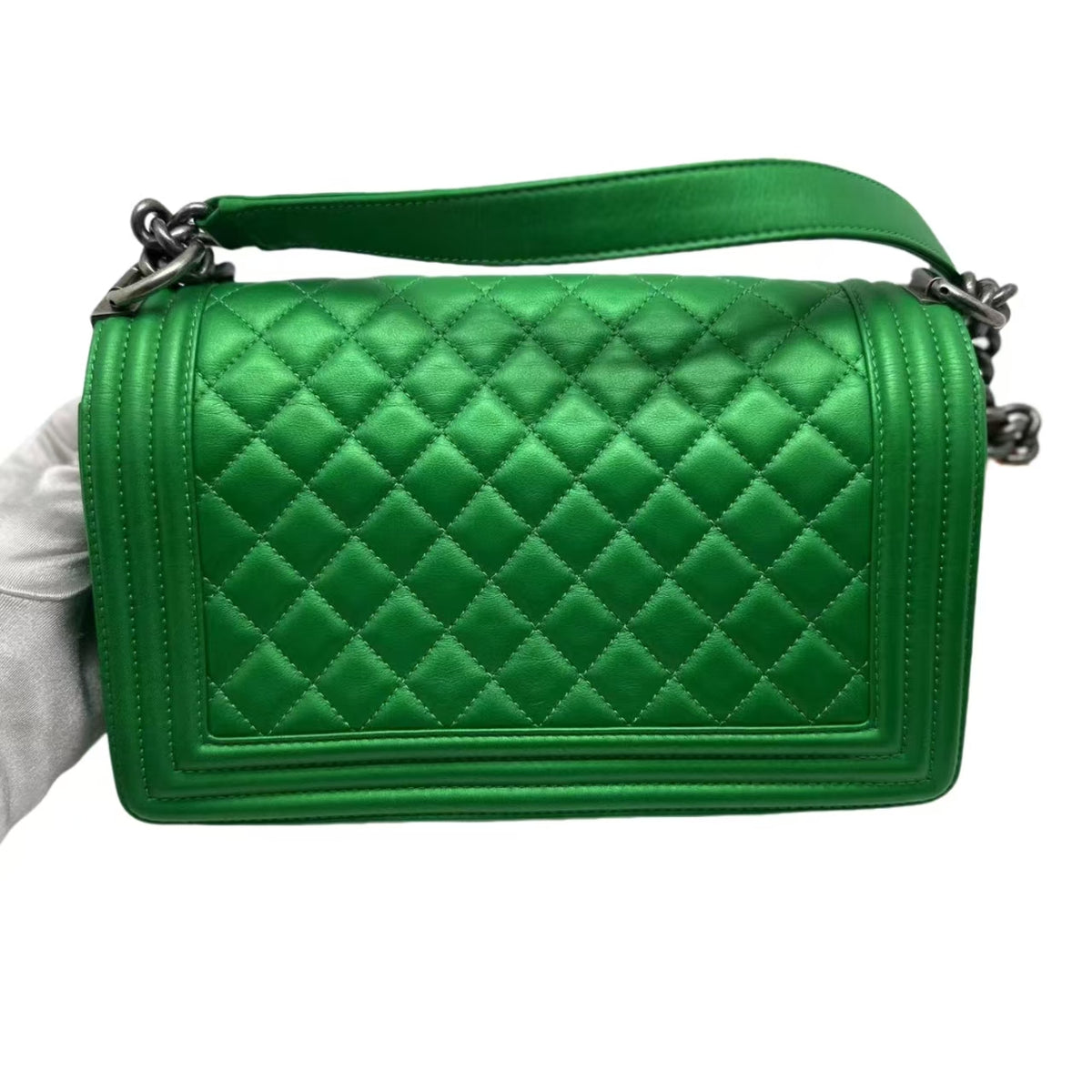 Boy Chanel Handbags Green