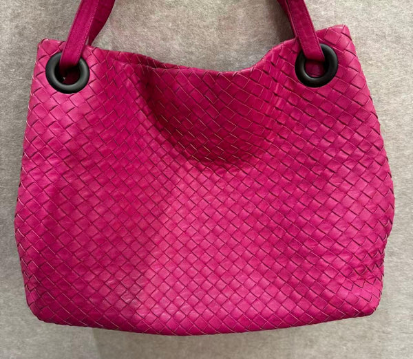 Bottega Veneta Intrecciato Tote rose red