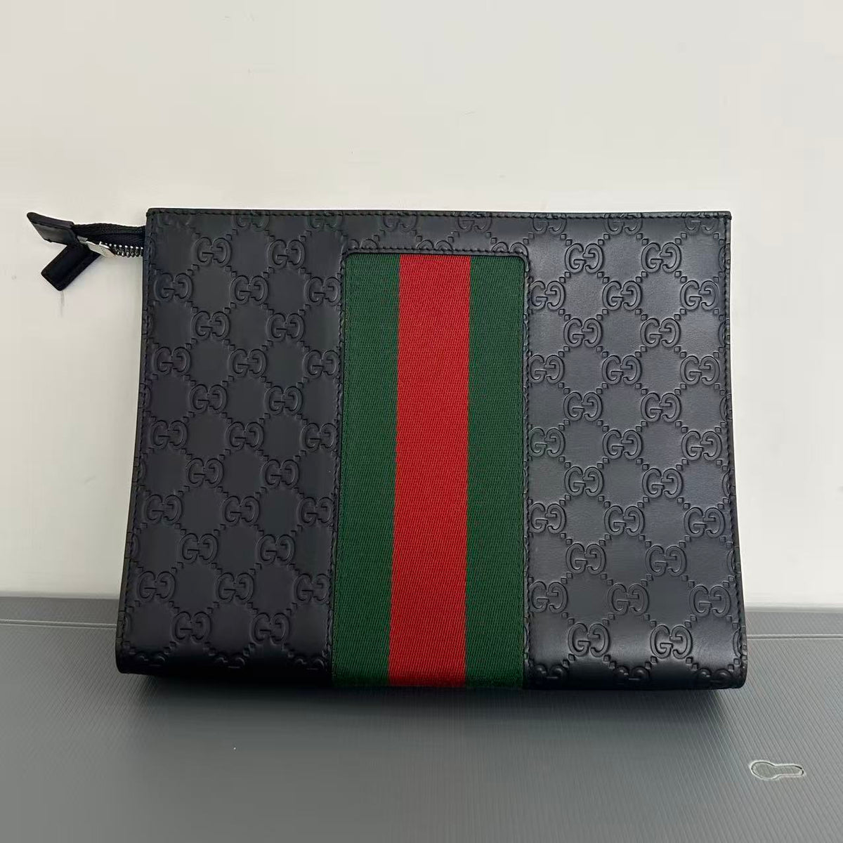 Gucci Black Leather clutch bag