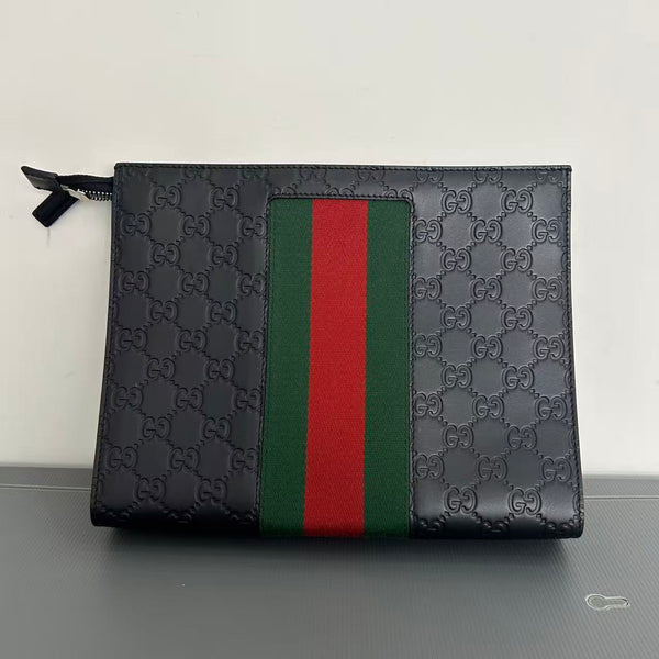 Gucci Black Leather clutch bag