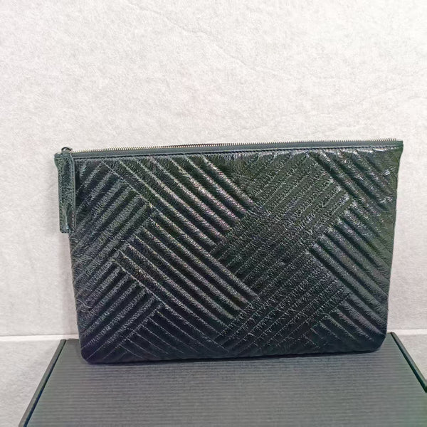 Chanel black clutch bag