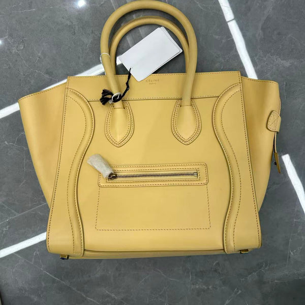 Celine Luggage Tote yellow
