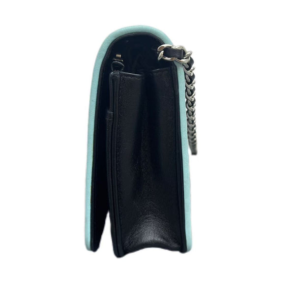 Chanel Classic Wallet On Chain Black Pastel Leather