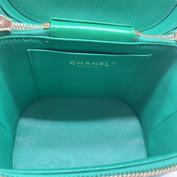 Chanel Green Vanity Vanity Bag