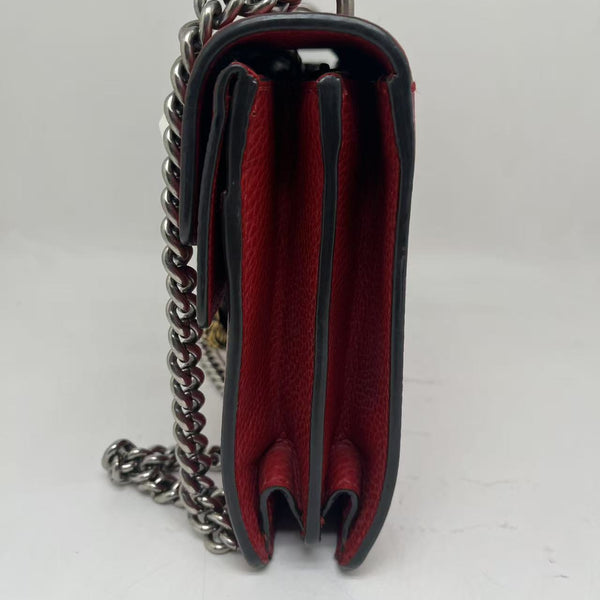 GUCCI Red Leather Dionysus