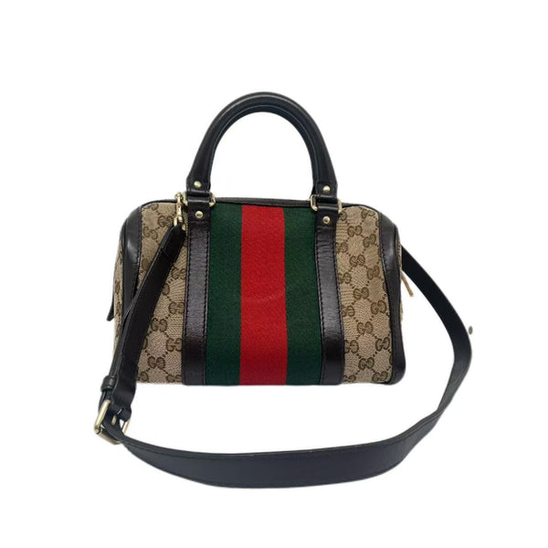 GUCCI GG Canvas Vintage Boston Bag