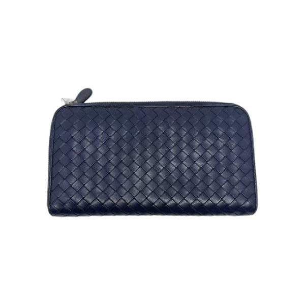 Bottega Veneta Purple Intrecciato Leather Zip Around Continental Wallet