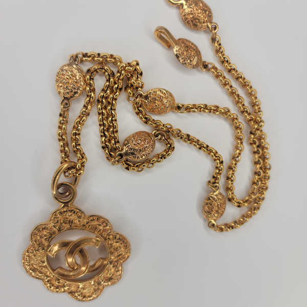 Gold-Colored Chanel Necklace