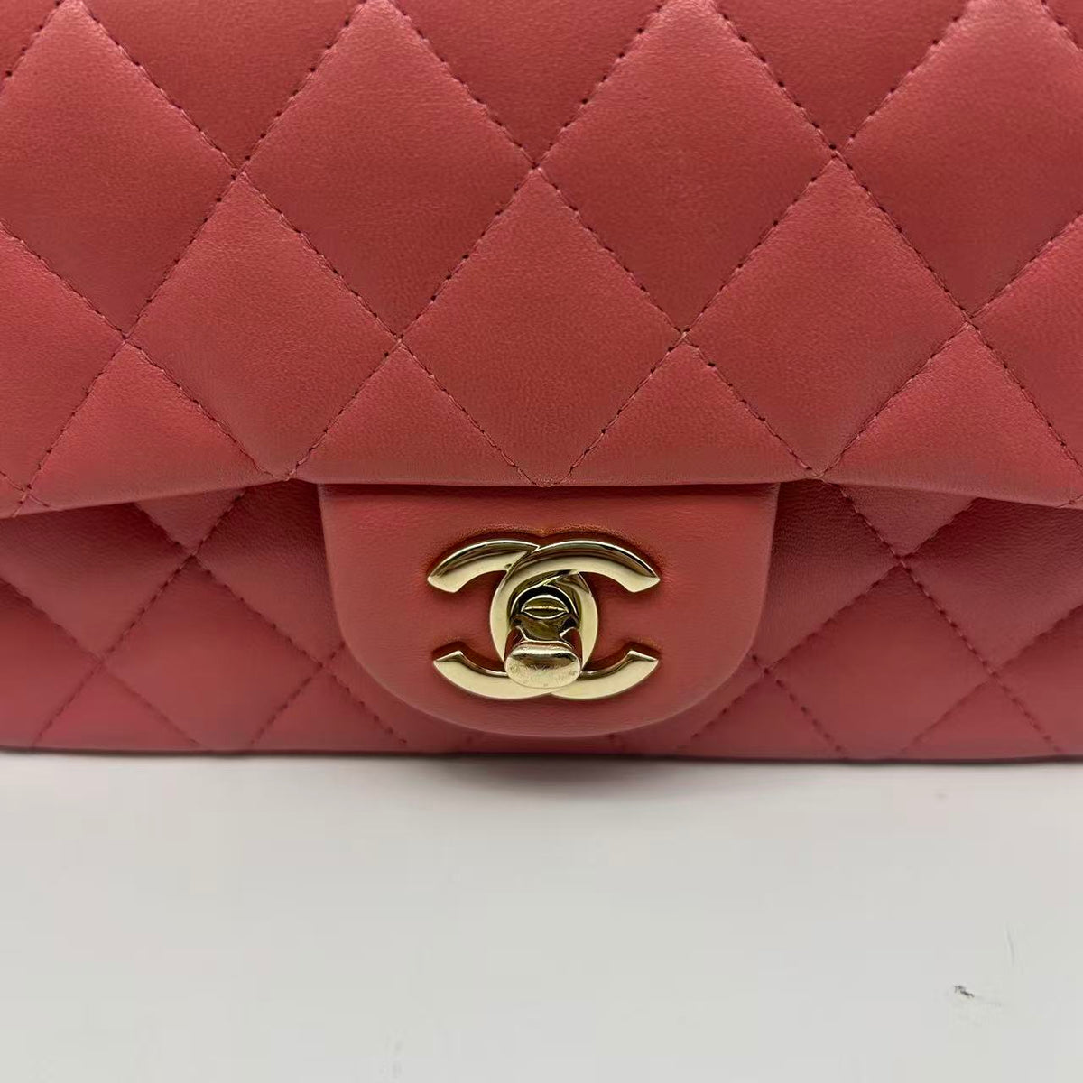 Chanel quilted lambskin flap bag