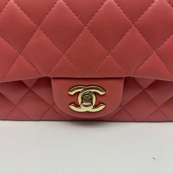 Chanel quilted lambskin flap bag