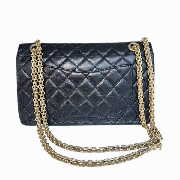 Chanel Black Quilted Leather Lucky Charms Classic Bag