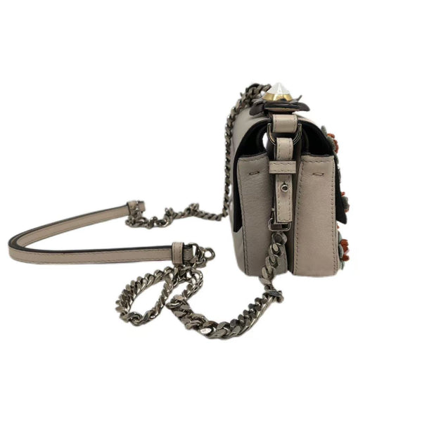 Fendi Baguette Double Micro Flowerland Embroidered Leather
