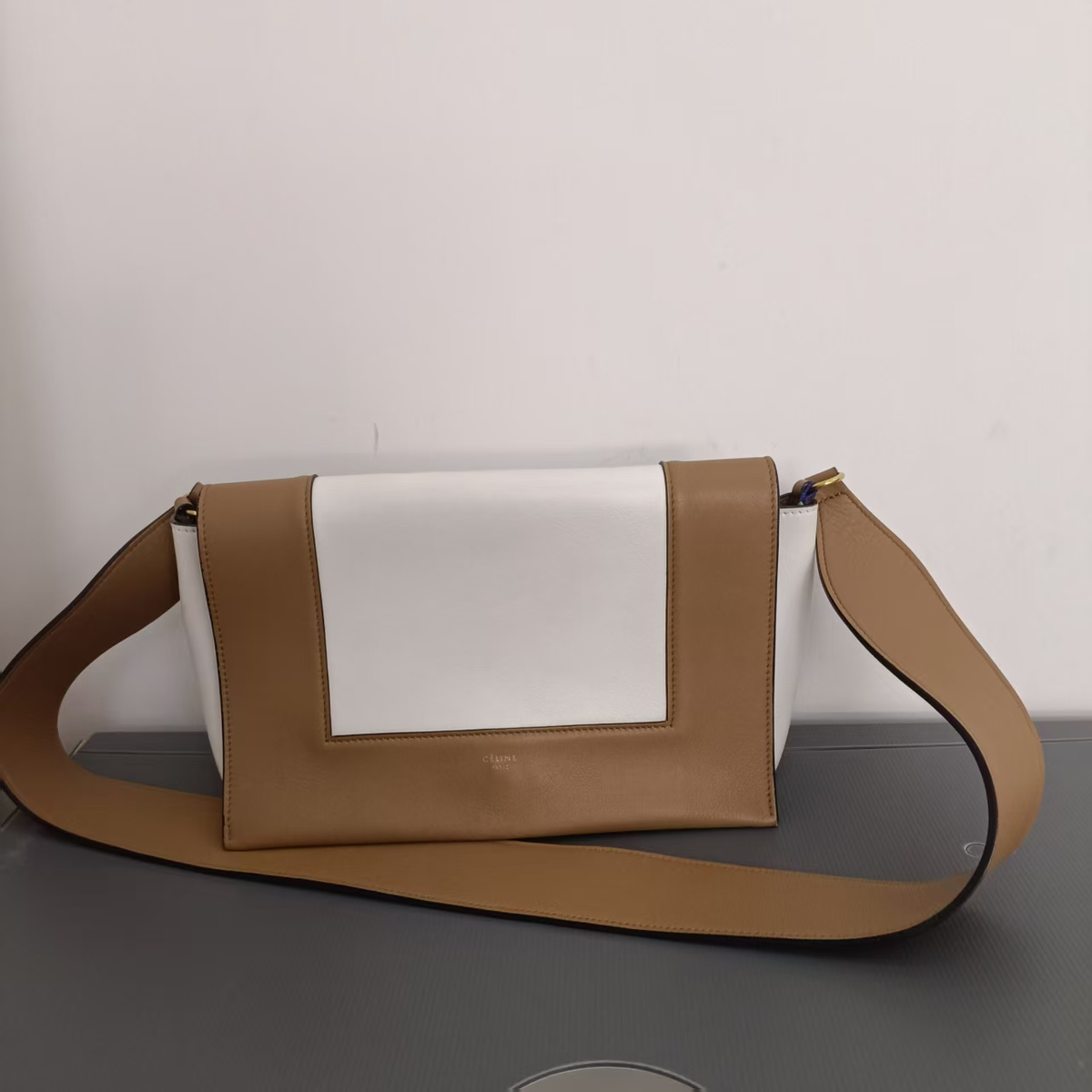 Celine Shoulder Bag Two-Tone Elegance