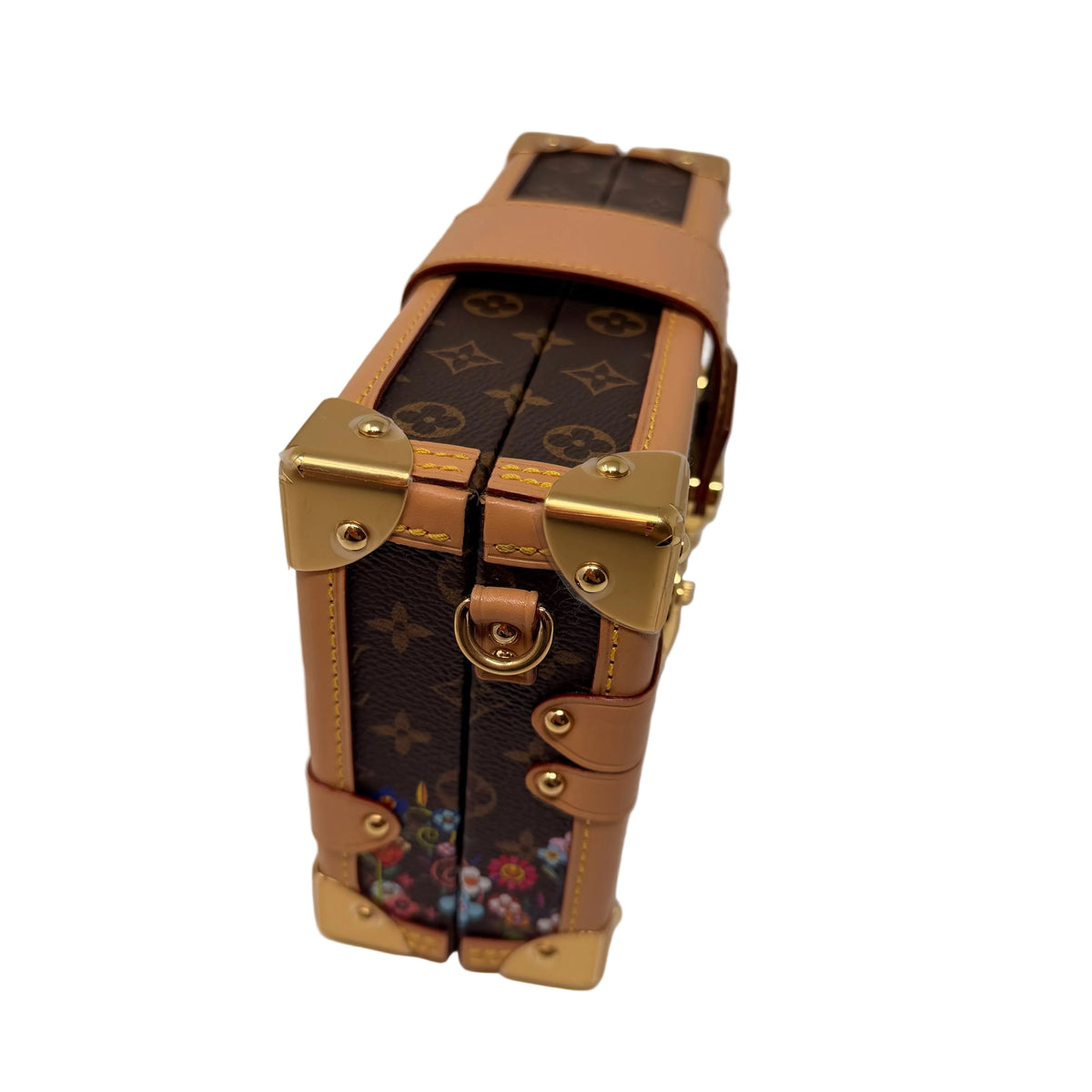LOUIS VUITTON x Takashi Murakami Petite Malle Monogram Floral Mini Trunk Bag M13667