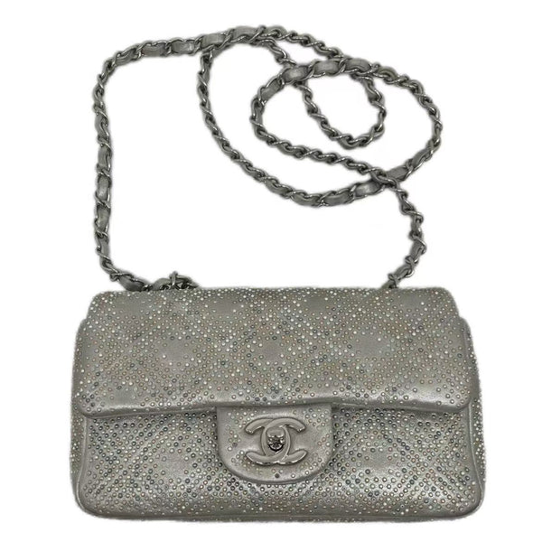 CHANEL Mineral Nights Cross body Bag Strass Embellished Leather