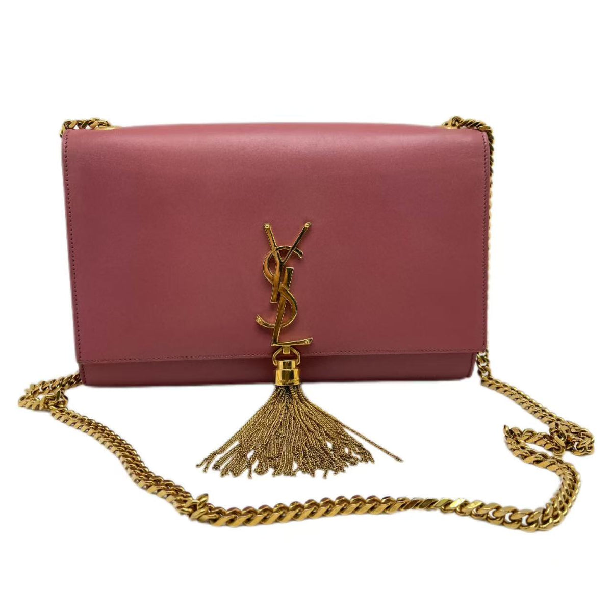 Pink YSL Leather Kate Bag