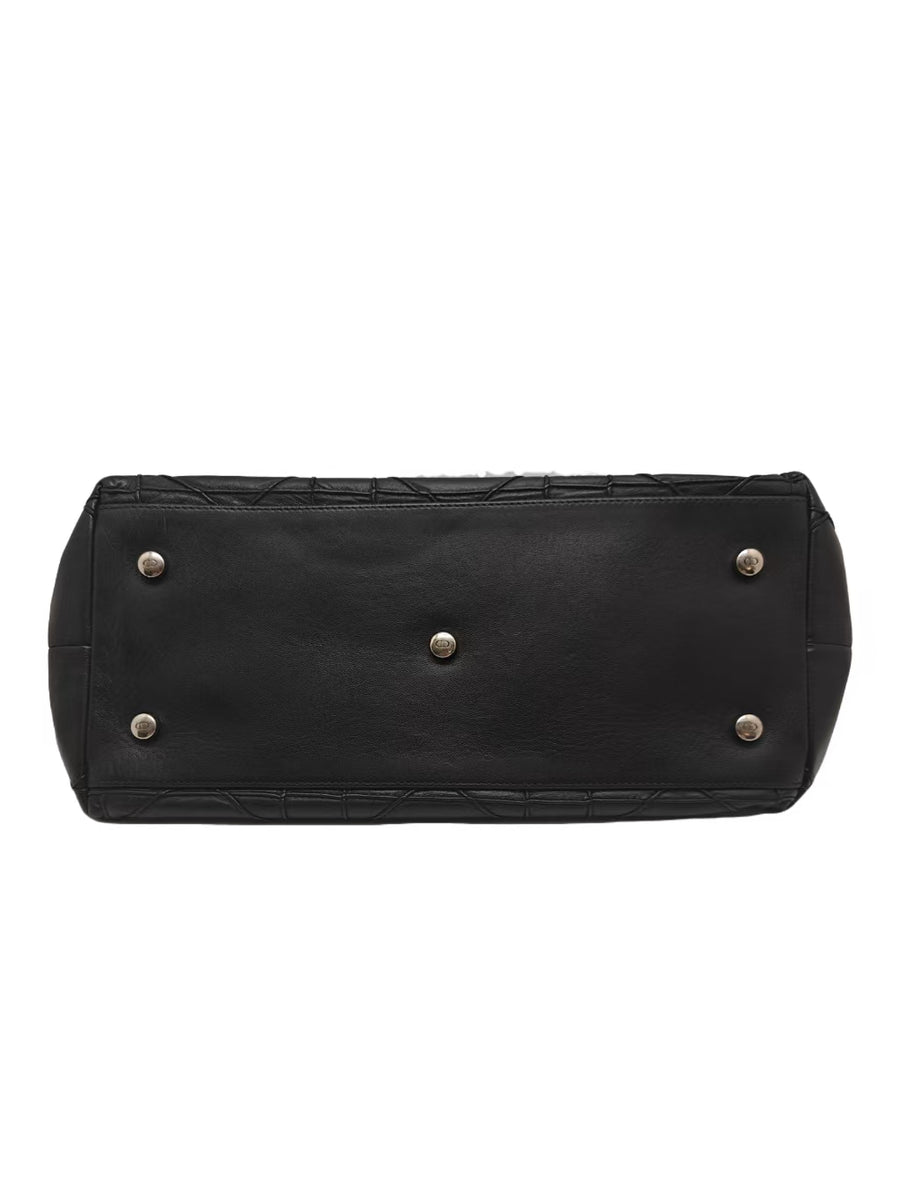 Christian Dior Black Cannage Granville Tote Bag