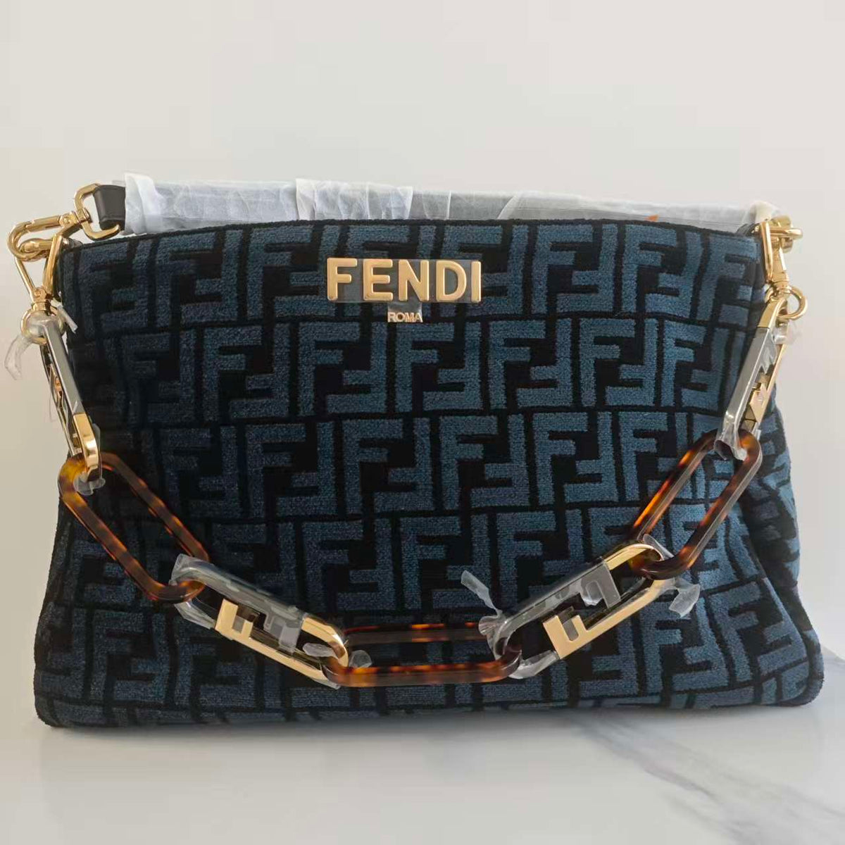 Fendi O'Lock handbag blue