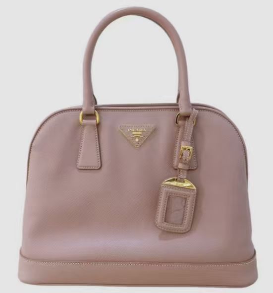 PRADA Promenade Saffiano Lux Leather Top Handle Bag