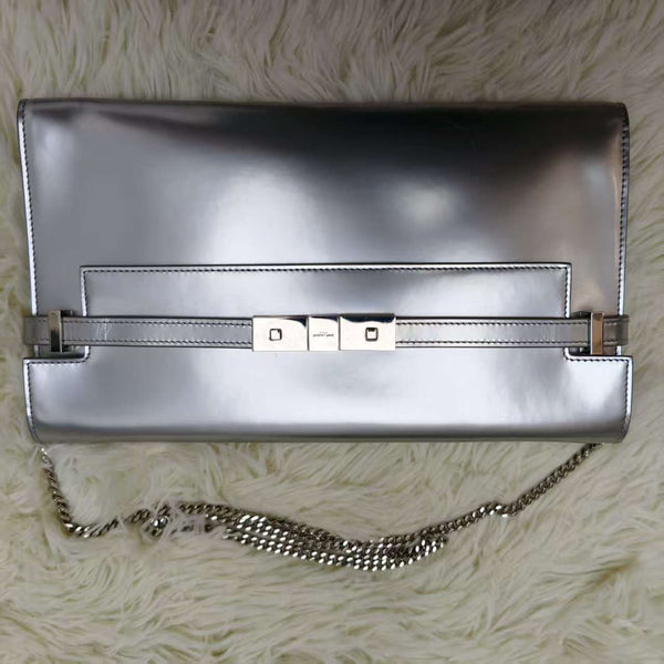 Saint Laurent Manhattan Leather Clutch Shoulder Bag