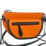 Burberry Orange/Black Leather Mini Double Olympia Bag
