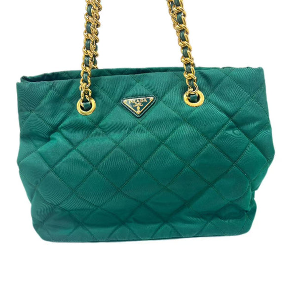 Green Prada Tote Bag