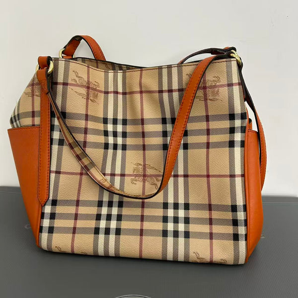 Burberry orange leather