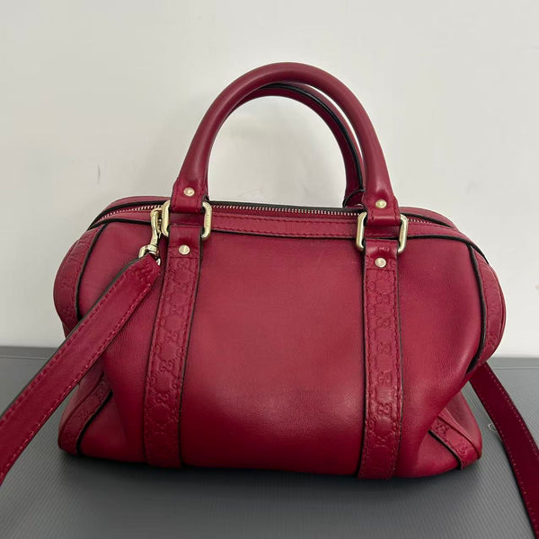 Gucci Red Leather Handbag