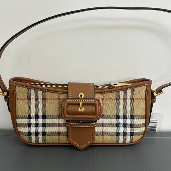 Burberry Check Buckle Shoulder Bag