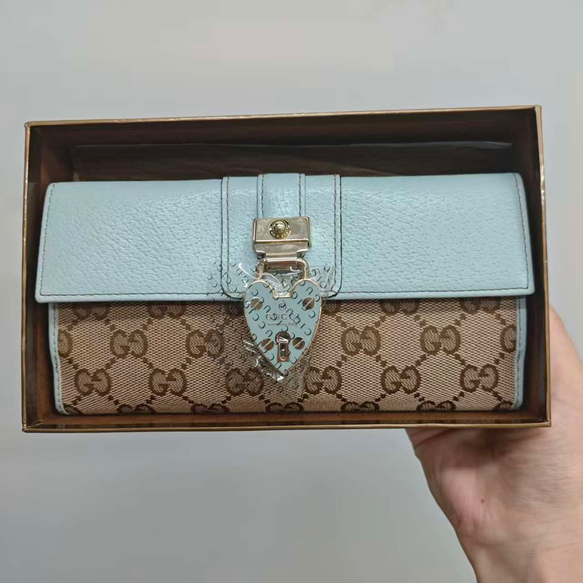 Gucci Vintage GG Supreme French Purse - Brown Wallet