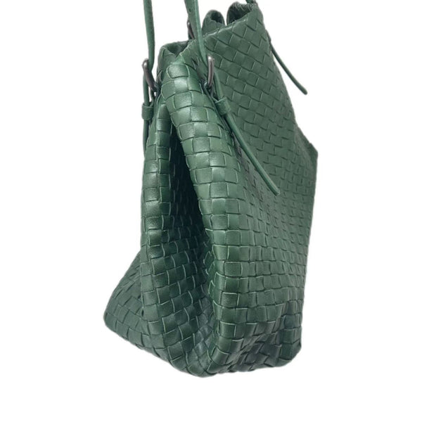 Green Bottega Veneta Intrecciato Bag