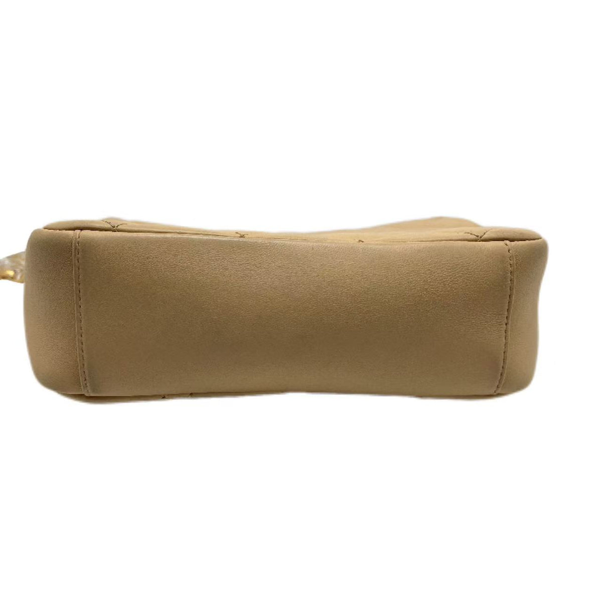 Chanel Matelasse Chain Shoulder Bag Beige