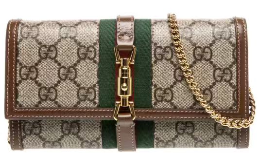 GUCCI GG Supreme Jackie 1961 Wallet on Chain
