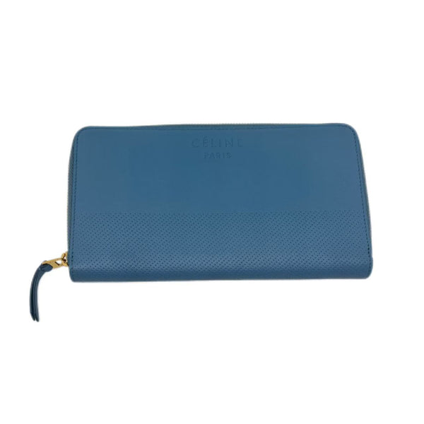 Celine Blue Leather Wallet