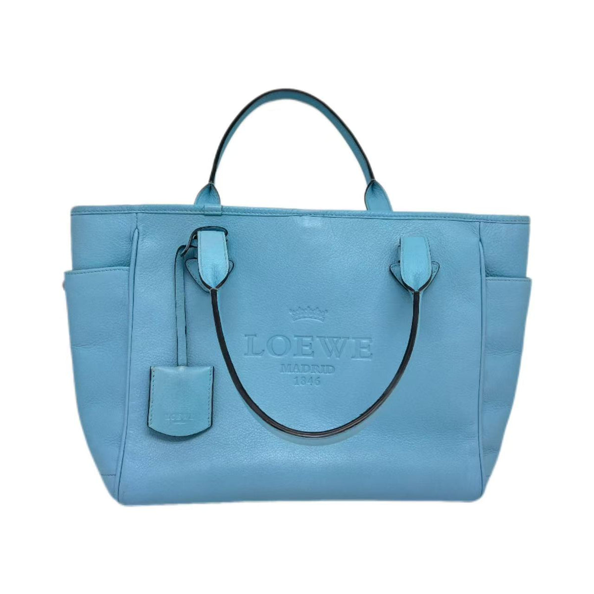 Loewe Blue Leather Heritage Tote