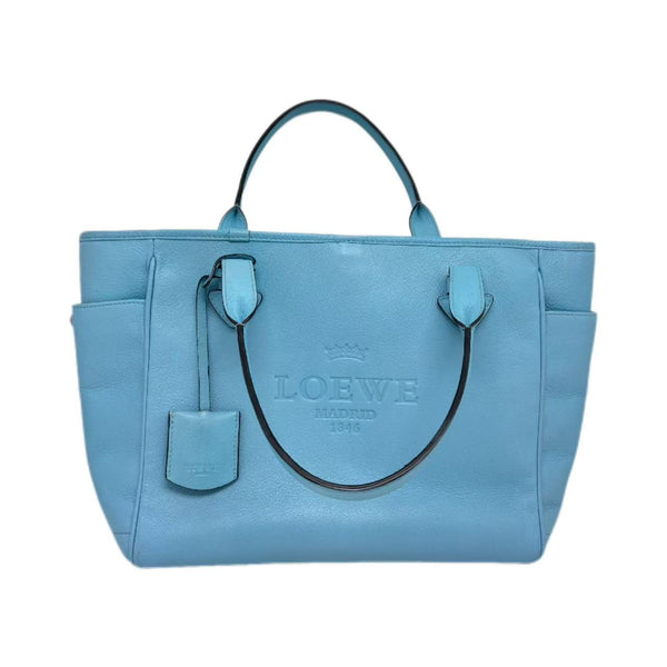 Loewe Blue Leather Heritage Tote